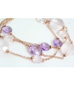 Bracciale Ametista e Quarzo