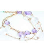 Bracciale Ametista e Quarzo