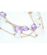 Bracciale Ametista e Quarzo