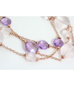 Bracciale Ametista e Quarzo