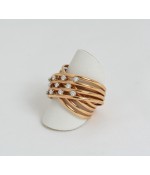 Anello Intreccio Diamanti