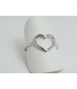 Anello Cuore in Oro Bianco