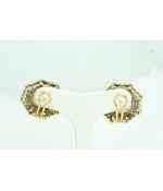Orecchini con Perle, in Oro e Diamanti