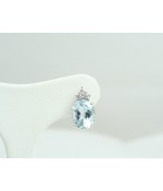 Orecchini Acquamarina e Diamanti